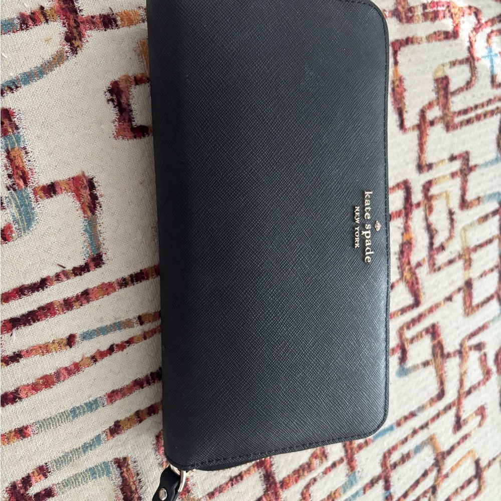 Kate Spade Black Zip Wallet
